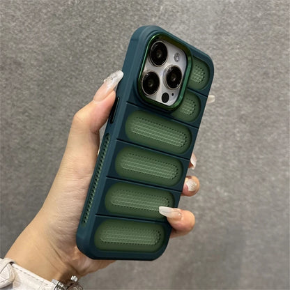 Luxury Heat Dissipation Breathable Hole Case For iPhone 16 15 14 13 12