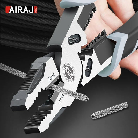 AIRAJ 7/8/9 Inch Wire Pliers Sharp Large Opening Stripping