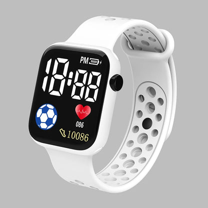 Kids Boys Girls Sports Waterproof Silicone LED Digital Watch