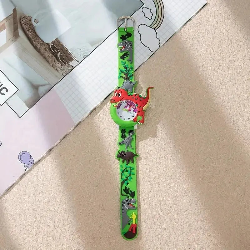 Kids 3D Dinosaur Silicone Quartz Watch