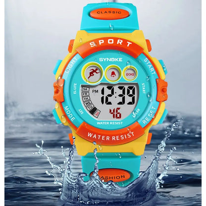 SYNOKE Sport Watch For Kids Colorful 50M Waterproof