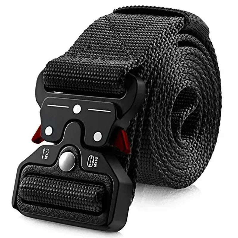 Mens Tactical Belt Quick Release Outdoor Military Belt Soft Nylon