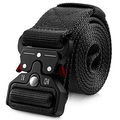 Mens Tactical Belt Quick Release Outdoor Military Belt Soft Nylon