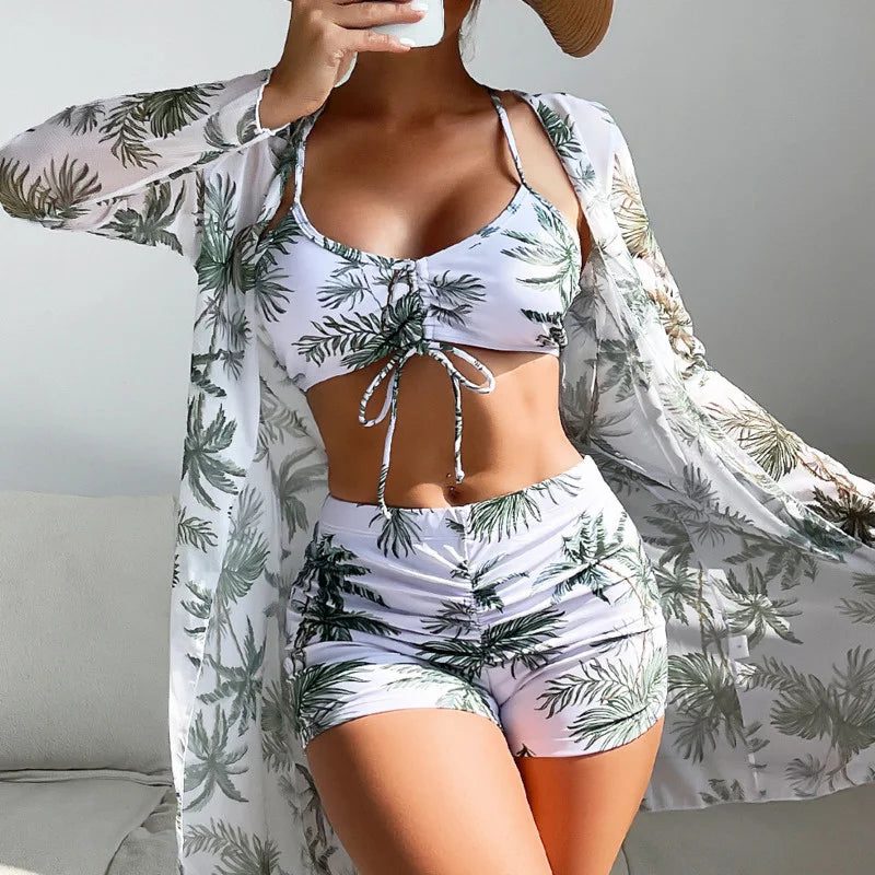 Beach Wear Three Piece Bathing Womens Swimming Suit