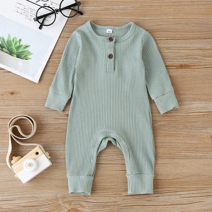 Autumn Newborn Infant Baby Boys Girls Romper Cotton Long Sleeve