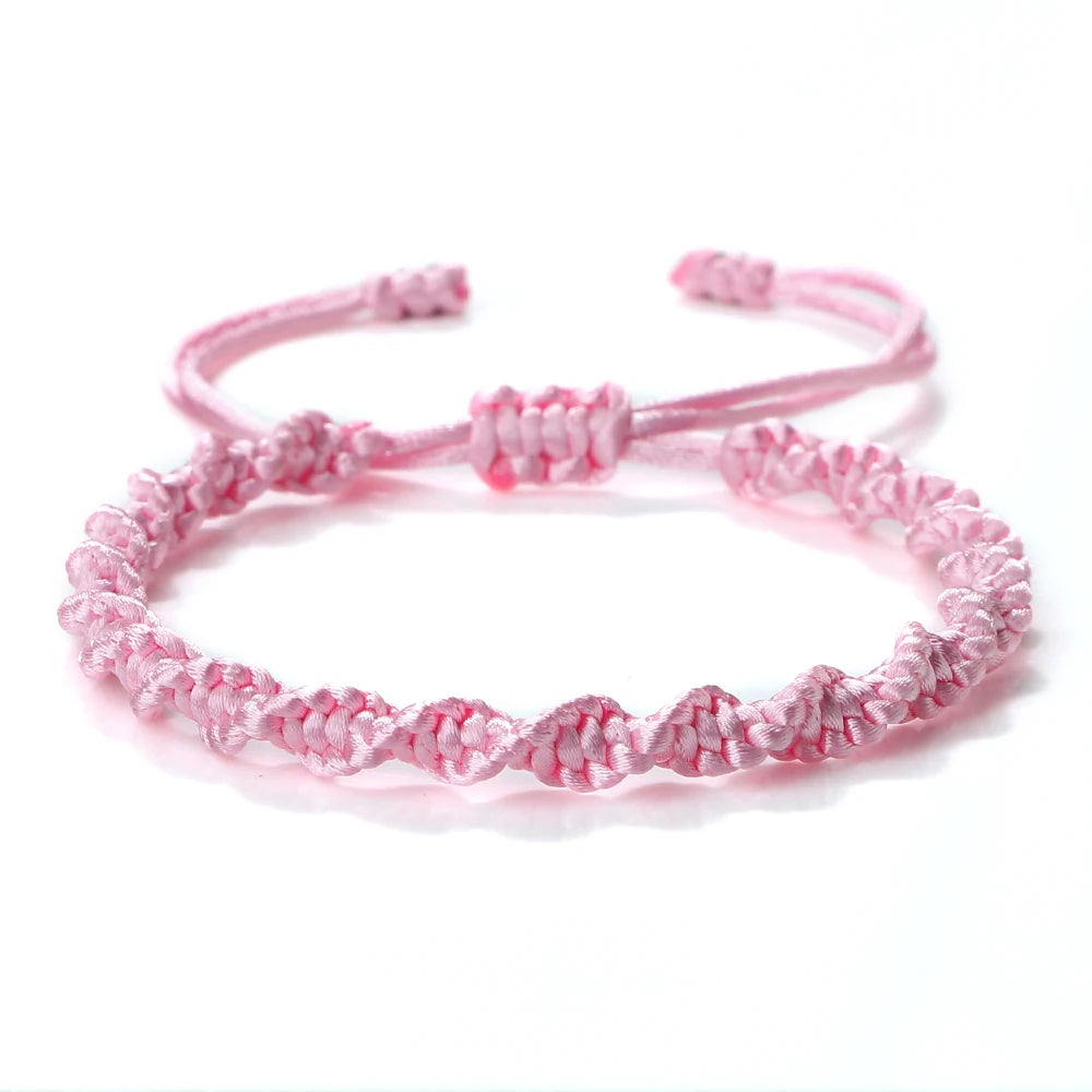 Multicolor Rope Lucky knots Womens Mens Bracelet