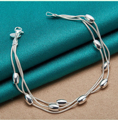 925 Sterling Silver Bracelet Chain for Womens