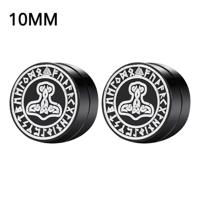 1Pairs Crystal Strong Magnetic Ear Stud Clip Earrings for Men and Women