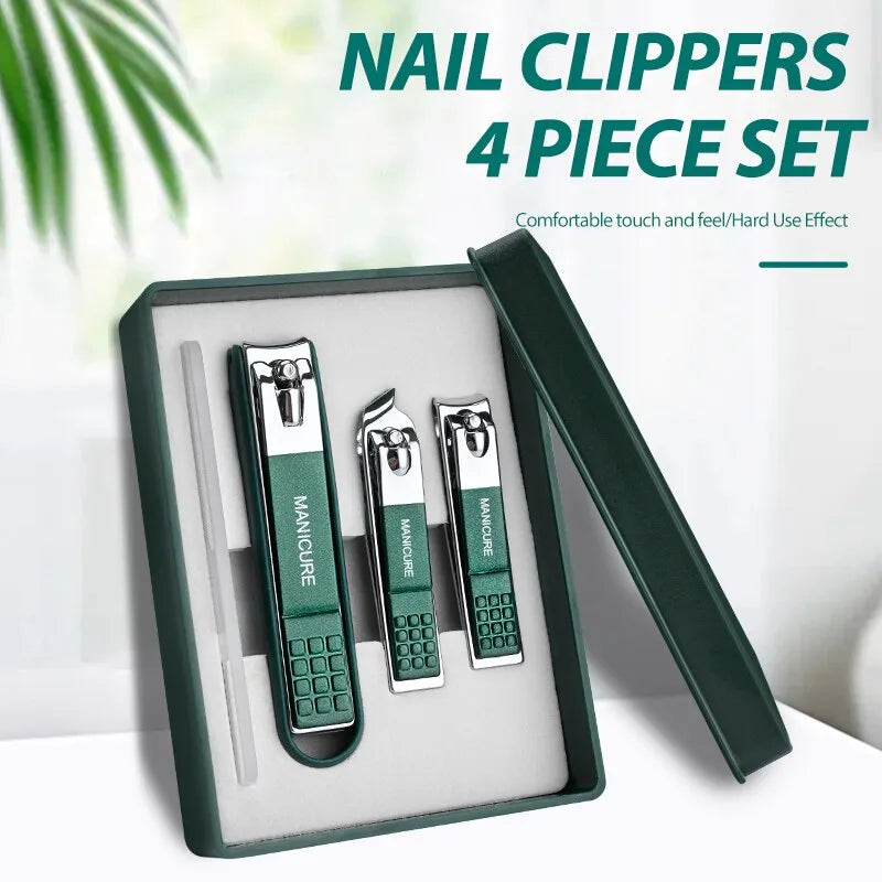 4pcs Nail Clippers Set High Grade