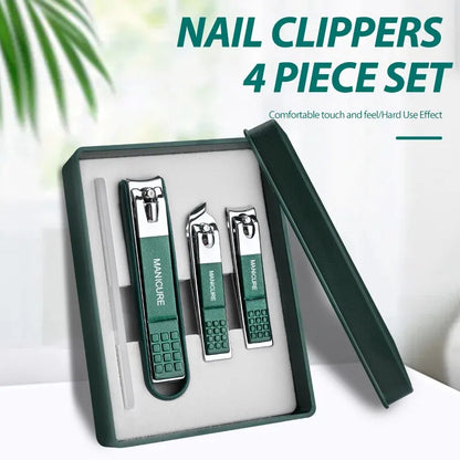 4pcs Nail Clippers Set High Grade