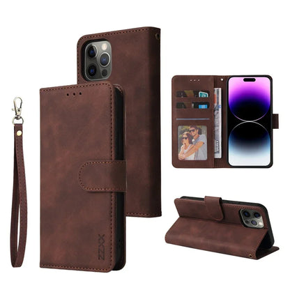 Leather Wallet Phone Case For iPhone 16 15 14 13 12 Pro Max Plus