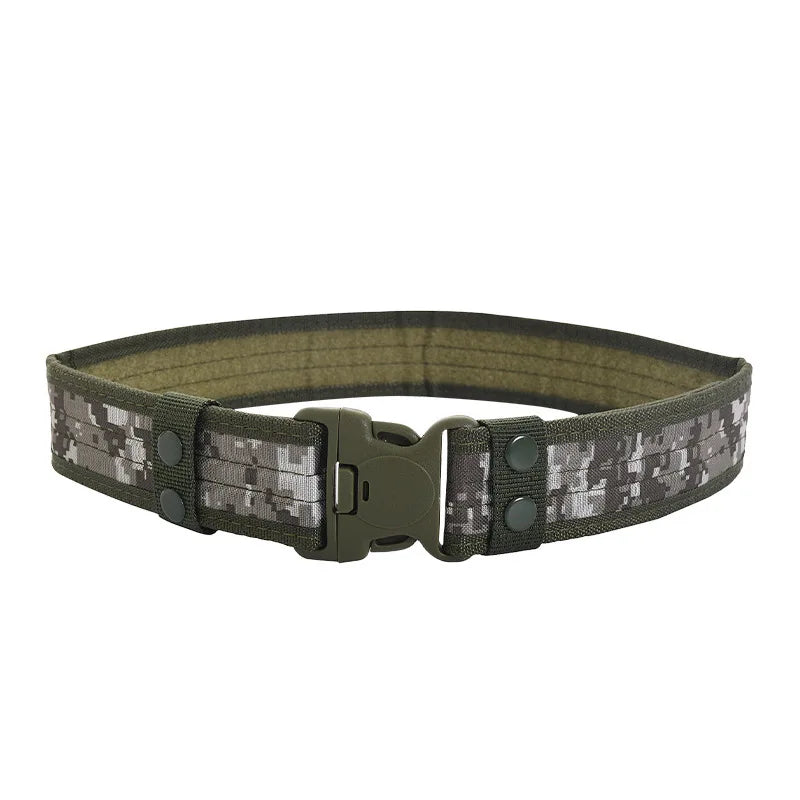 Outdoor Durable Camouflage Tactical Belt For Hunting Climbing Camping