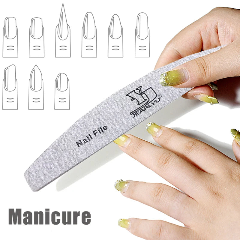 5pcs Nail File Mix Color Limas Grit Professional Sandpaper Cuticle Remover