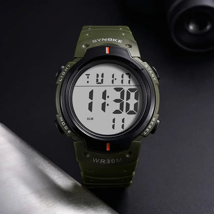 SYNOKE Mens Digital Watch 30M Waterproof MultiFunction