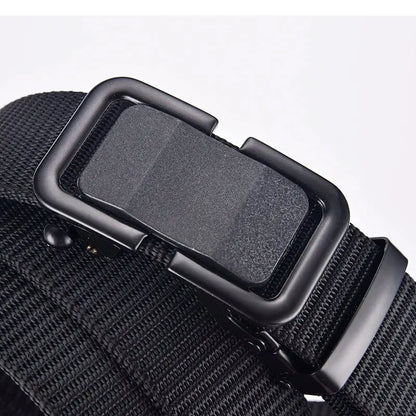 Mens Belt Automatic Metal Buckle Outdoor Sports Canvas