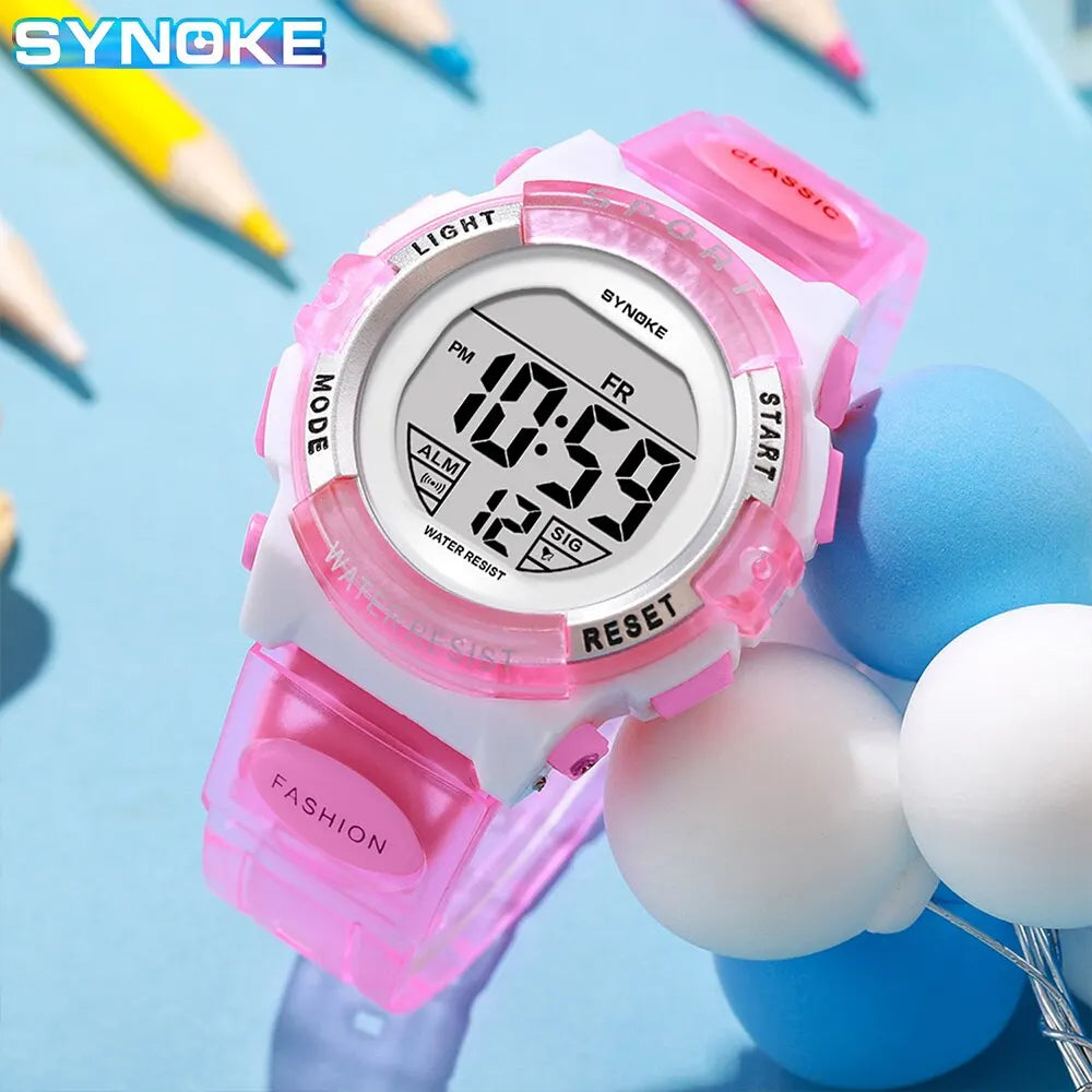 Student Digital Watch Waterproof Sports Multifunction Kids Watch