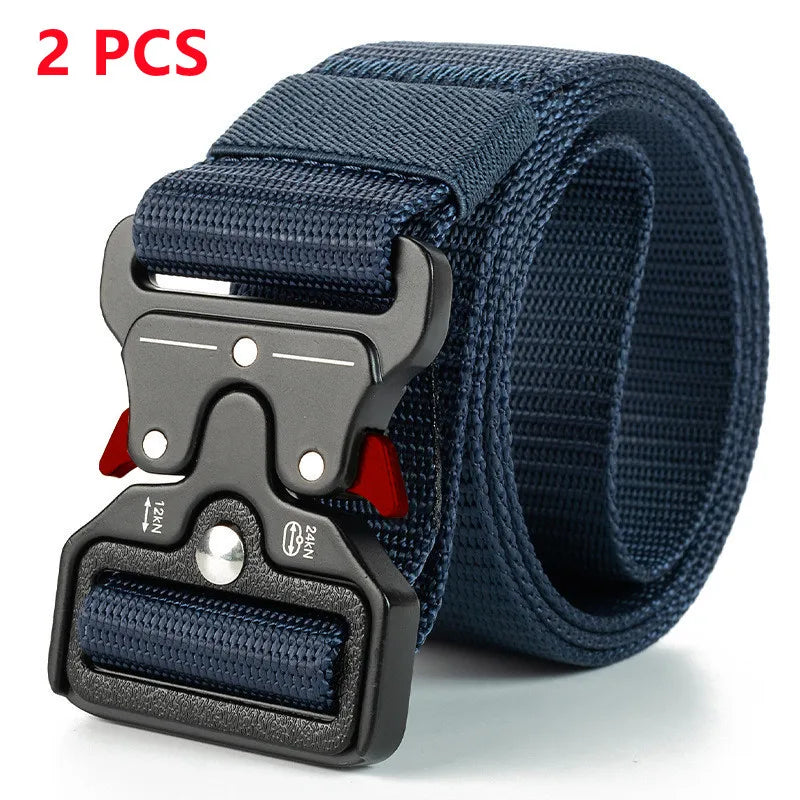 Mens Tactical Belt Quick Release Outdoor Military Belt Soft Nylon