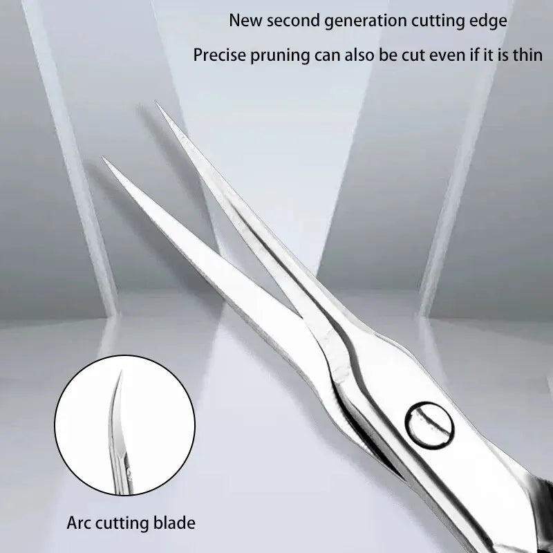 Russian Manicure Scissor Cuticle Regrowth Cut Curved Tip