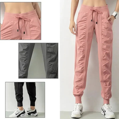 Running Sport Joggers Womens Quick Dry Athletic Gym Fitness Sweatpants