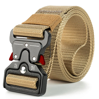 Mens Tactical Belt Quick Release Outdoor Military Belt Soft Nylon