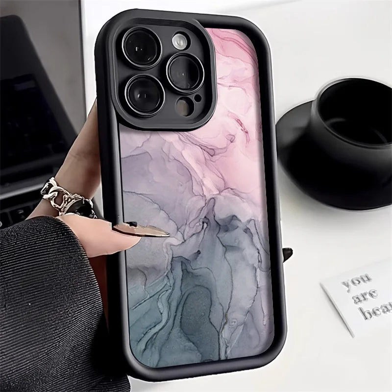 Marble Shockproof Soft TPU Silicone Phone Case For iPhone 15 14 13