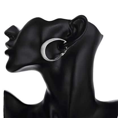 925 Sterling Silver Hoop Earrings For Women