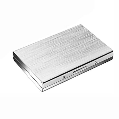 Fashion Durable 6 Card Slots Card Holder Stainless Steel Case