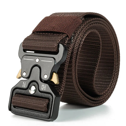 Mens Tactical Belt Quick Release Outdoor Military Belt Soft Nylon