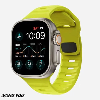 Soft Silicone Strap For Apple Watch Ultra Band IWatch