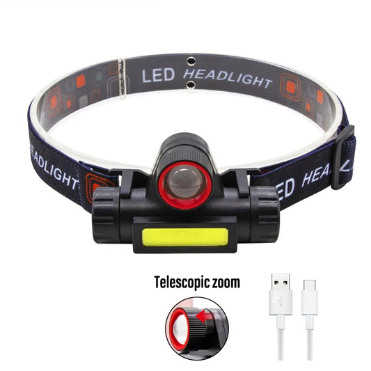 Rechargeable Fishing LED Headlamp Camping Headlight