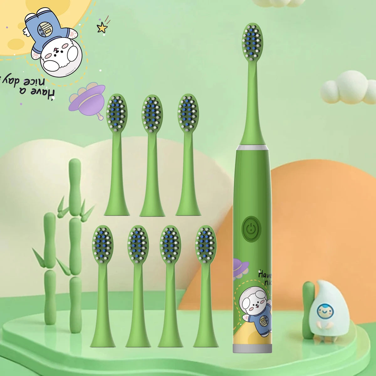 Childrens Electric Toothbrush Soft Hair Cleaning Brush