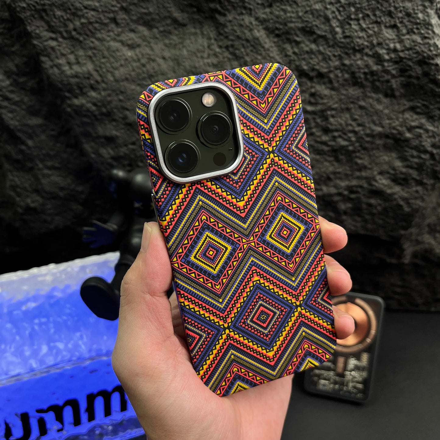 Carbon Fiber Braided Texture Phone Case For iPhone 16 15 14 13 Pro Max