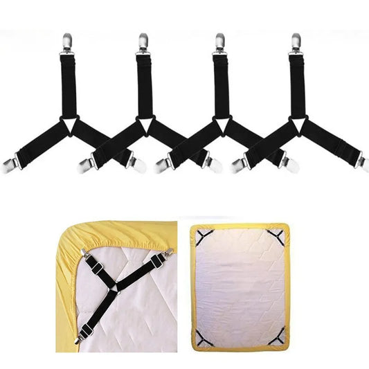 4Pcs Bed Sheet Fasteners Holder for Bed Sheet