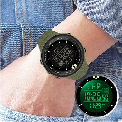 SYNOKE Mens Digital Watch Sports Multifunctional Waterproof