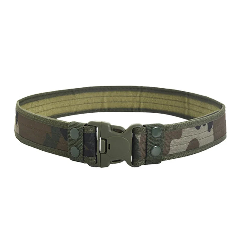 Outdoor Durable Camouflage Tactical Belt For Hunting Climbing Camping