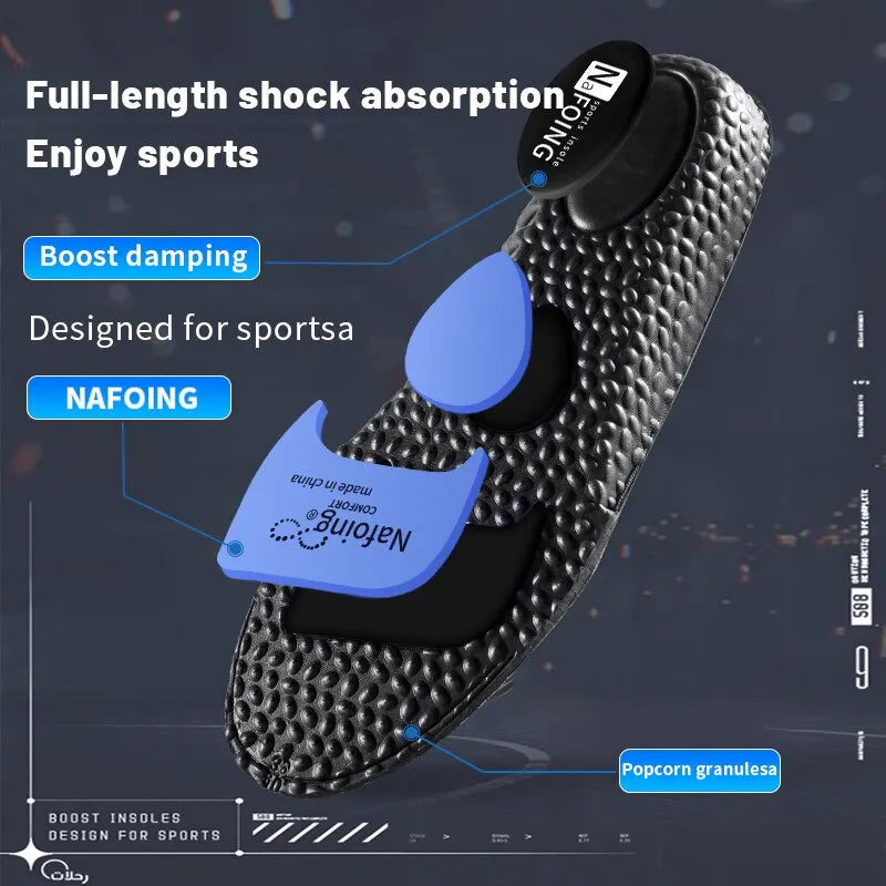 Sport Insoles for Shoes Sole Shock Absorption Breathable Cushion