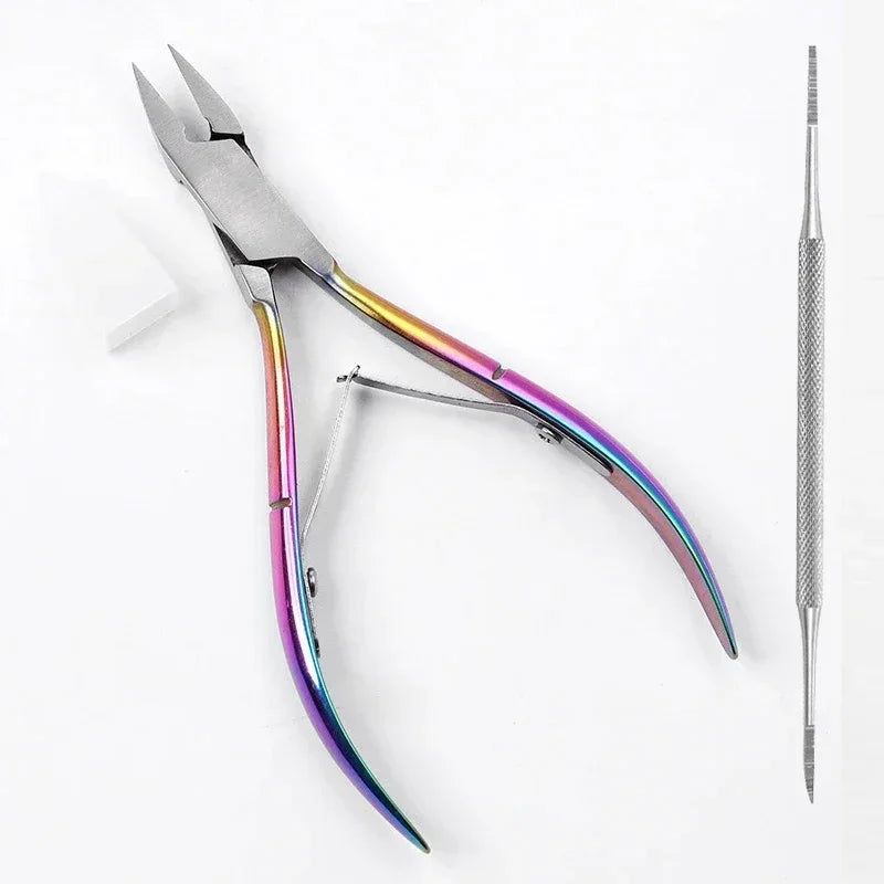 Toenail Ingrown Cuticle Nipper Clipper Edge Cutter Scissor Nail Pliers Tool