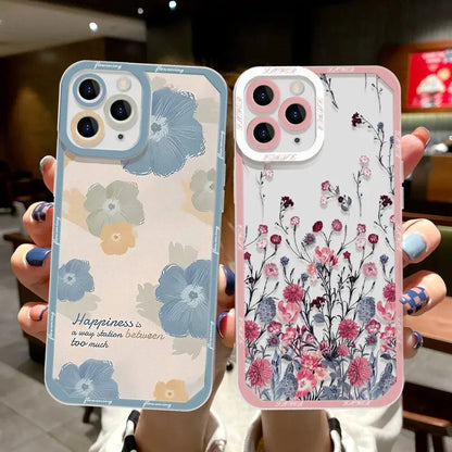 Daisy Flowers Phone Case For iPhone 16 15 14 Pro Max