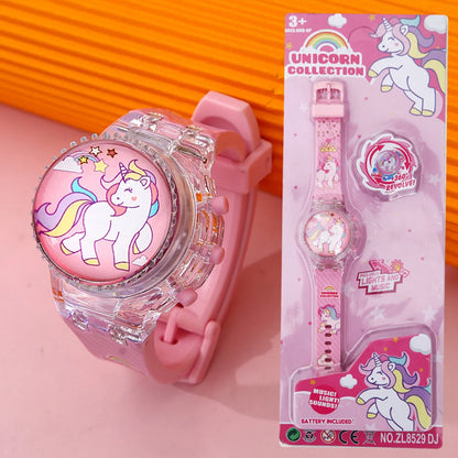 Creative Unicorn Light up Watch Students Watch