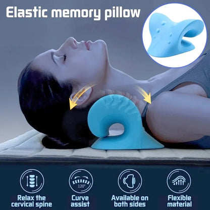 Neck Stretcher Relaxer Pillow Cervical Chiropractic Traction