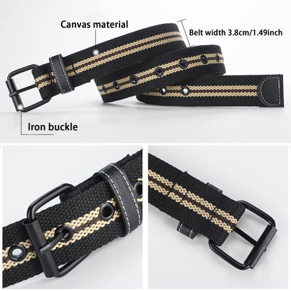 Mens Canvas Belt Casual Retro Women's Belt Outdoor Sports Belt