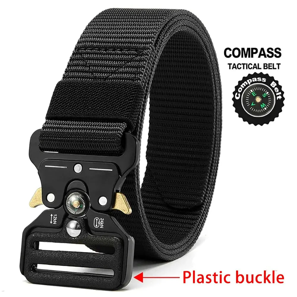 Outdoor Tactical Multi Function Canvas Mens Belt