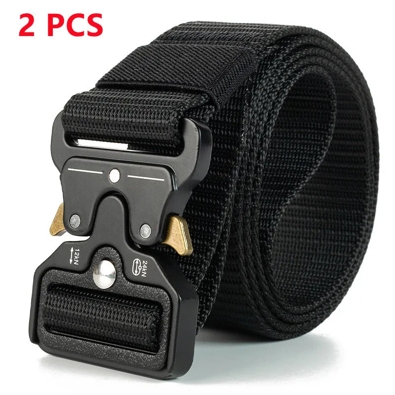 Mens Tactical Belt Quick Release Outdoor Military Belt Soft Nylon