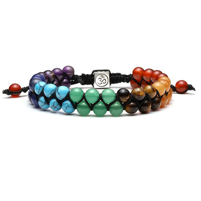 7 Chakra Treatment Crystal Meditation Relaxation Anxiety Womens Bracelet