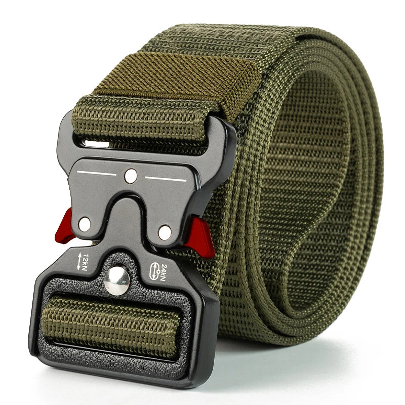 Mens Tactical Belt Quick Release Outdoor Military Belt Soft Nylon