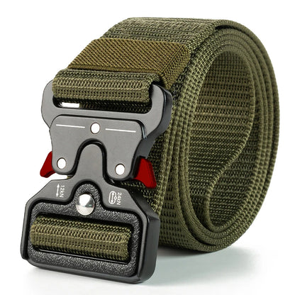 Mens Tactical Belt Quick Release Outdoor Military Belt Soft Nylon