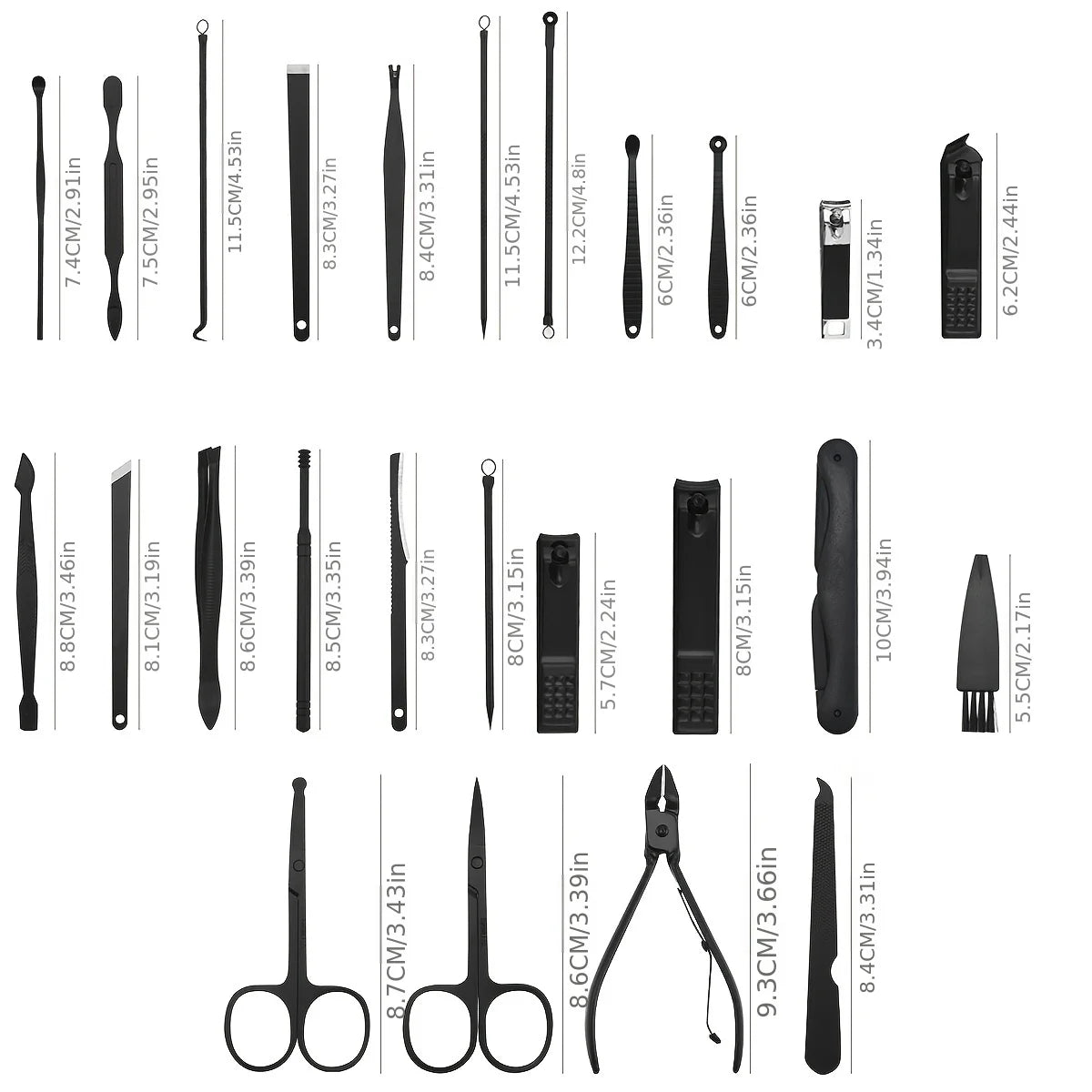 Manicure Set Professional Stainless Steel Pedicure Sets Nail Clipper
