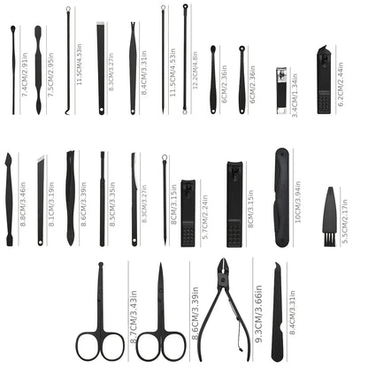 Manicure Set Professional Stainless Steel Pedicure Sets Nail Clipper