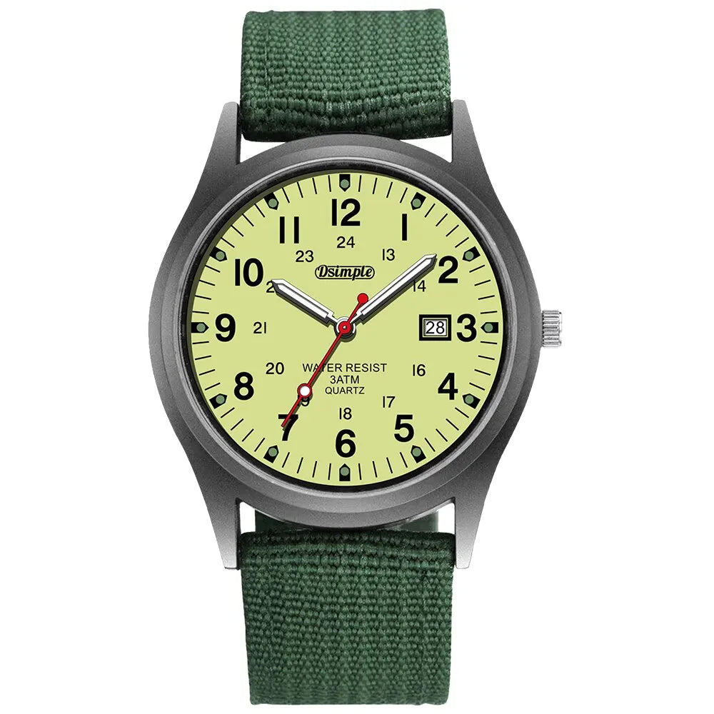 Fashion Mens Watch Luminous Hands Military Sports