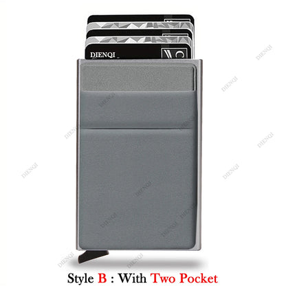 Multi Bank Credit Card Holder Mens RFID Slim Thin Wallet